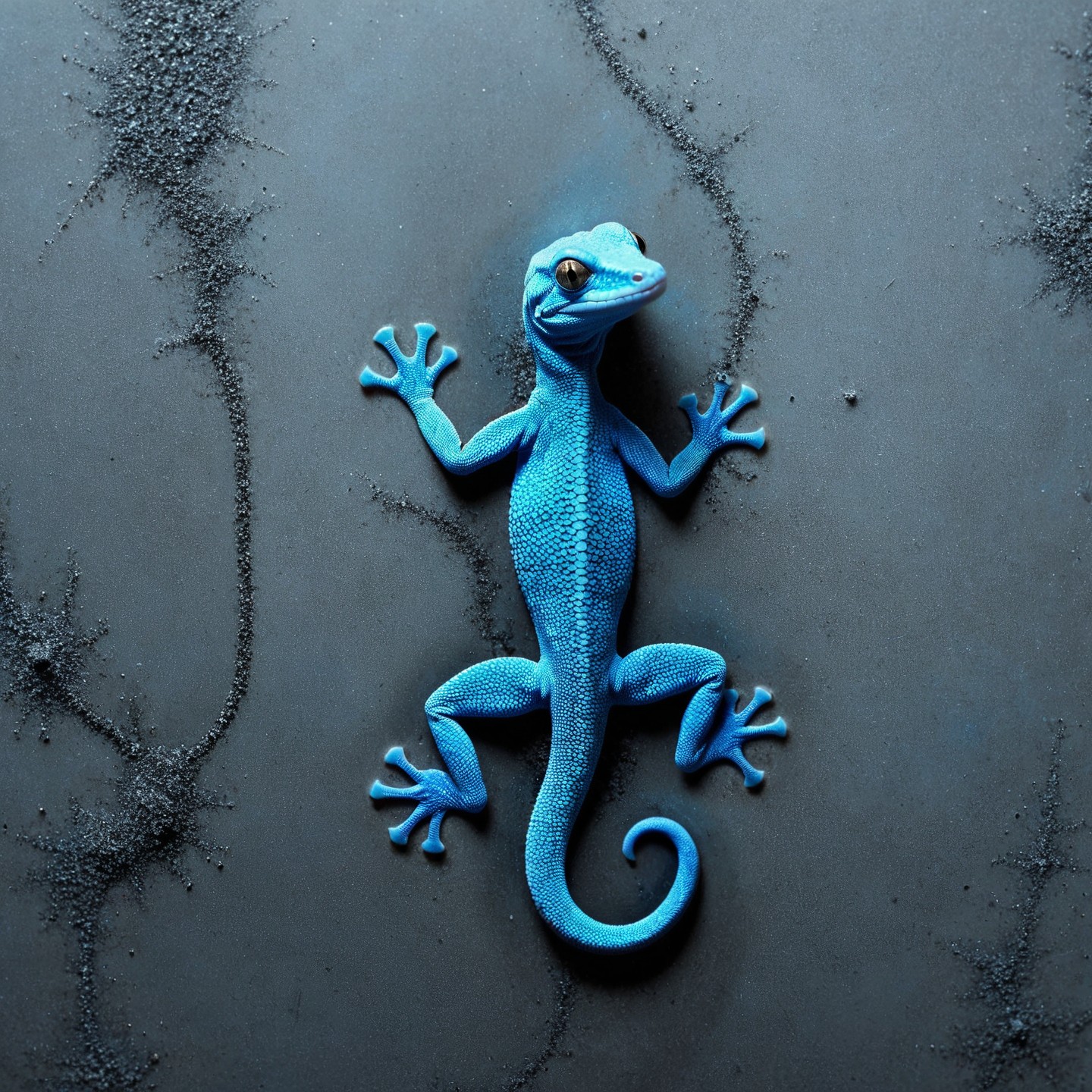 20240810_035137 white-toned gecko in a bathroom, ancient, intricate azure and black _lora_SDXL_Black_Sa_May_0.75_ metal-textured, fresh, bright 3615260780 c=6 50 0.4 DPM++ 2M Karras zavychromaxl_v90.jpg